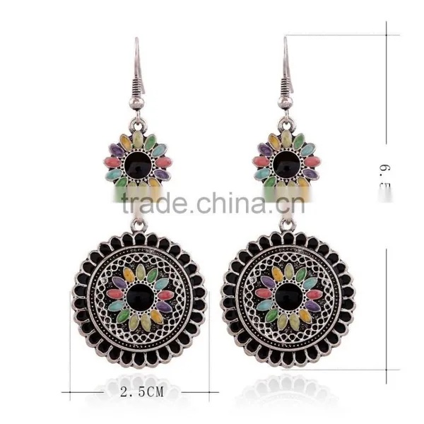 Top Sale Korean Style Imitation Diamond Woman Drop Earrings Sotck photo-3
