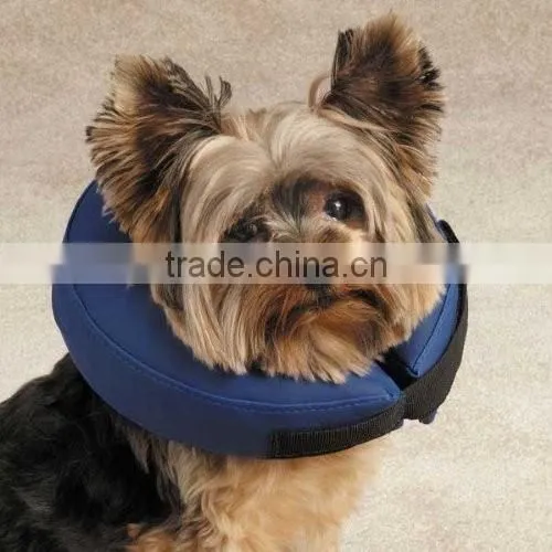 Custom Design Inflatable Dog Pet Collar With Cloth Cover