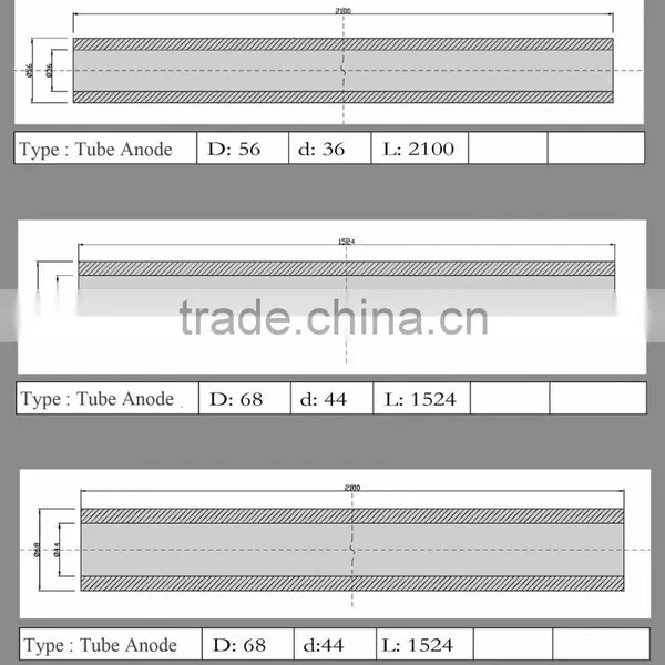 4.8''X60'' HSCI Tubular Anode for Cathodic Protection photo-2