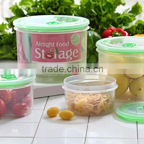 4pcs Snack Airtight Food Storage Container Set GL9055-S-B