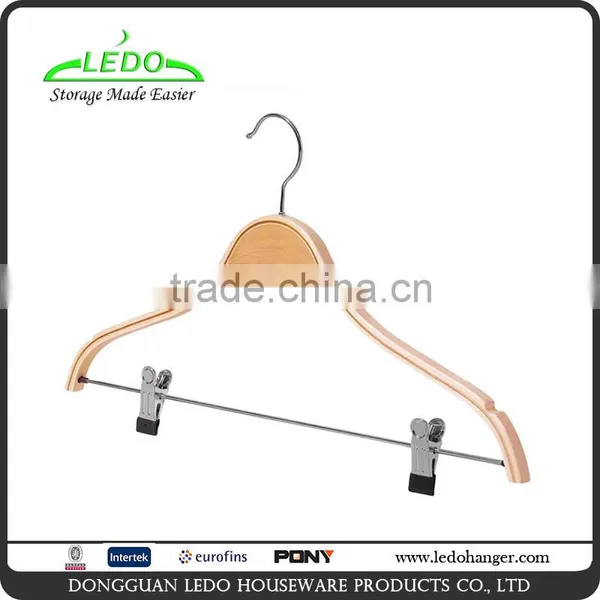 Luxury Laminated Clothes Hanger for Jeans With Clips