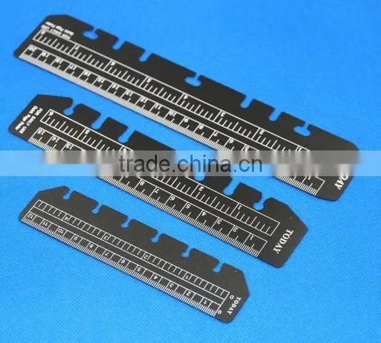 Platic Customized Printed Ruler With Ring Blinder Hole photo-2