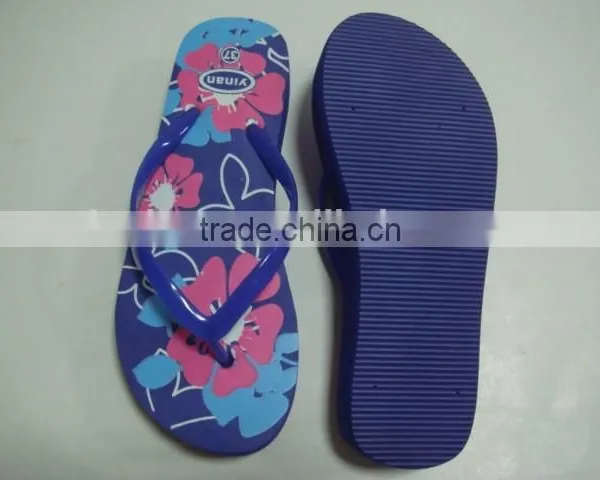 663 LOULUEN Custom EVA Ladies Flat Slippers Wedge Flip Flops For Women With Logo photo-5