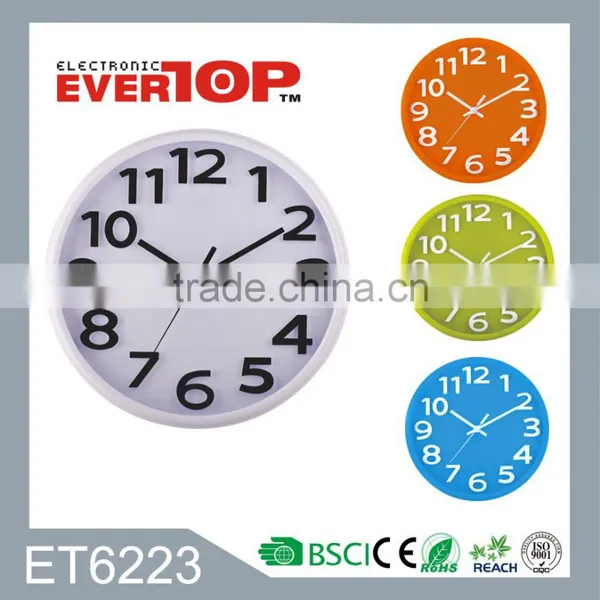2016 BEST SALE WALL CLOCK WITH 3D NUMBERS ET6226 photo-5