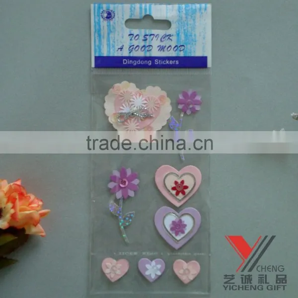 2015 Fashion 3D Home Decor Handmade Sticker Card/Mobile Decor Decals Promotion Gift photo-2