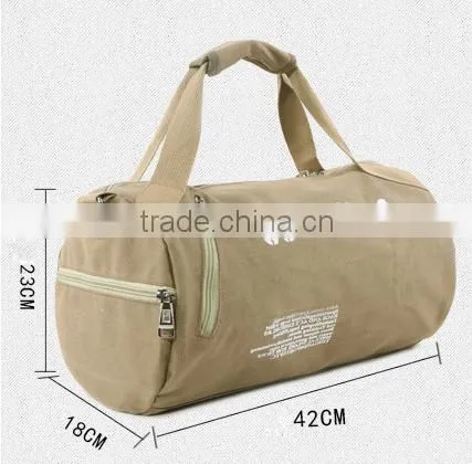 Factory Hot Selling Canvas Travel Handbag Sports Weekend Overnight Carry-on Duffel Gym Bag Luggage photo-5