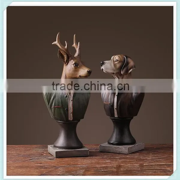 Resin Hand Carving Animal Statue Resin Animal Statue for Home Decoration photo-2