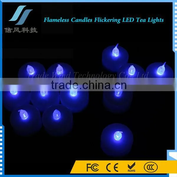 Wholesale Flameless Candles Flickering LED Tea Lights Blue photo-4