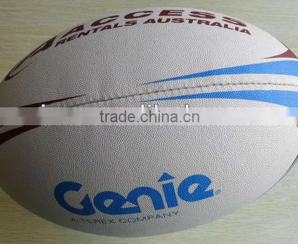 Top Quality Promotional PVC Machine Stitched Size 5 Rugby Ball photo-5