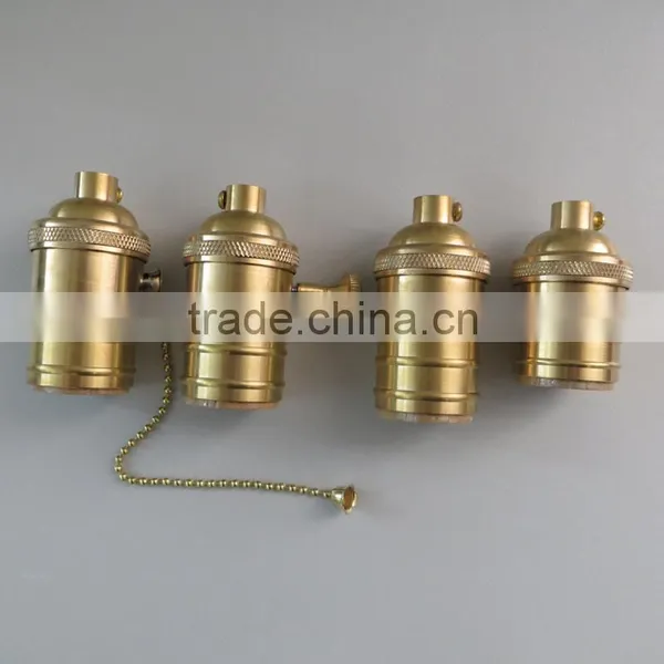 Vintage Edison E26 E27 Socket Ceiling Lamp Holder Brass Bulb Base 220V/110V photo-5