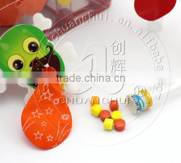 Cartoon Skull Balloon With Whistle Candy Toy photo-3