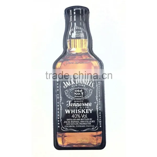 High Quality Bottle Shaped Metal Irregular Wine Tin Box photo-4