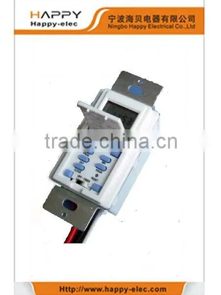 Multi-setting 7-day Digital In-wall Timer With Wire Connection