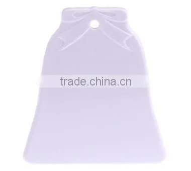 Promotional Blank Sublimation Polymer Windbell Shape Ornament,Plastic Christmas Ornament photo-2