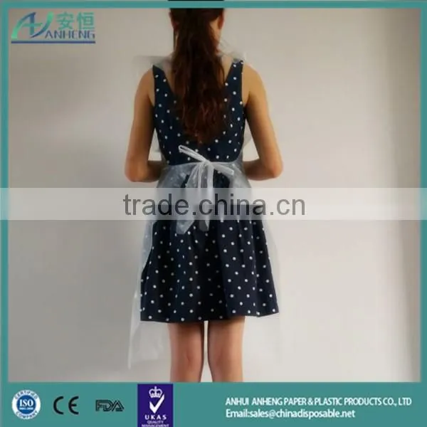 Hot Sale Uniform Plastic Kitchen Disposable Apron Good Quality Stripe Plastic Kitchen Disposable Apron photo-6