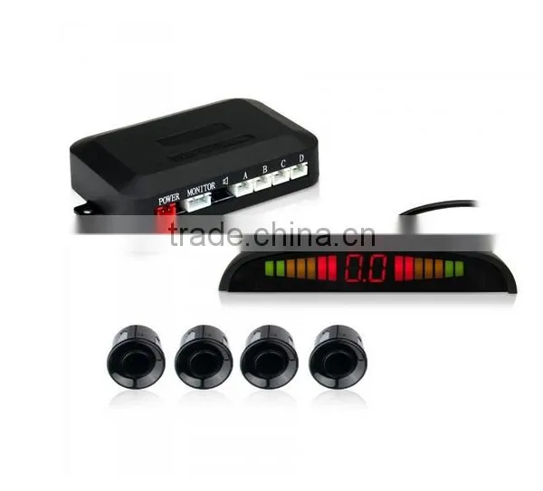 LED Display Car Vehicle Reverse Backup Radar System with 4 Parking Sensors