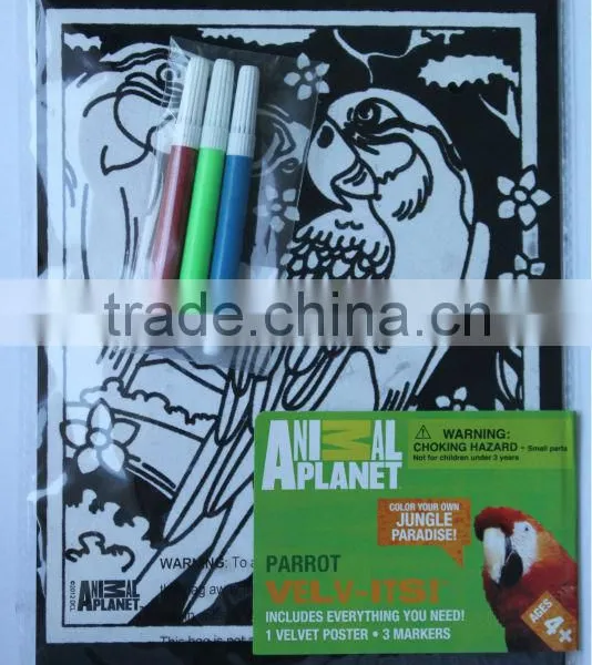 Watercolor Sketchpad and Velvet Coloring Set photo-2