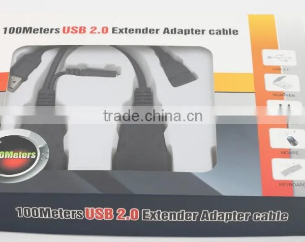 100 Meters Distance USB 2.0 Extender Adapter Operate USB 2.0 Peripherals up to 100m From Computer photo-5