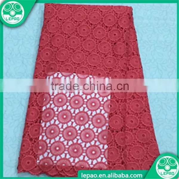 2016 African Chemical Fabric,Nigeria Cord Lace Fabric,chemical Lace Embroidery Fabric photo-2