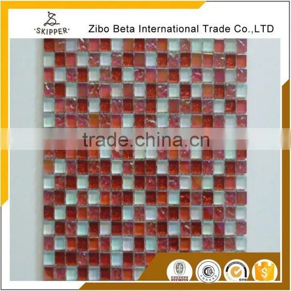 Factory Direct Sale Glass Mix Stone Mosaic Tile photo-5