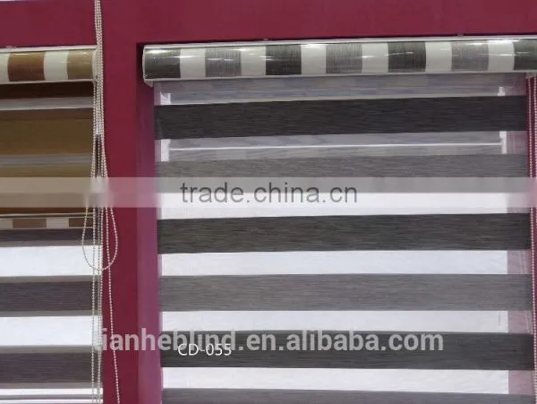 Double-color Translucent Zebra Blinds Fabrics photo-2