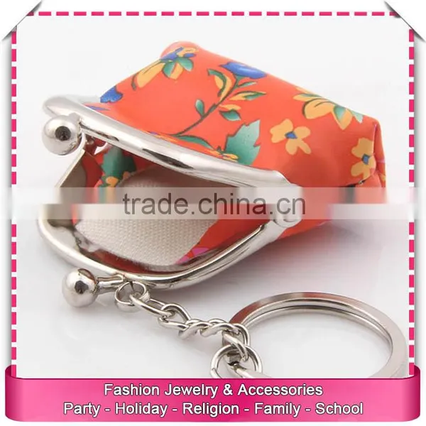 Leather Coin Purse With Keyring, Cheap Key Chain Coin Purse photo-5