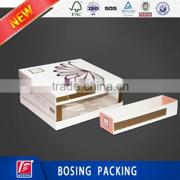 Flat Shipping Cake Box/Custom Design Cake Box Birthday Cake Box With Window/Food Industrial Use Cake Box photo-5