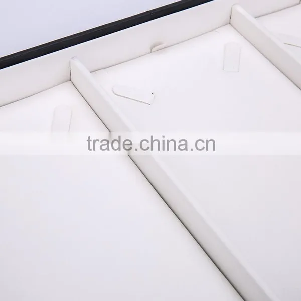 Chinese Factories Wholesale Custom Luxury Leather Necklace Box, Black Beautiful Display Box photo-3