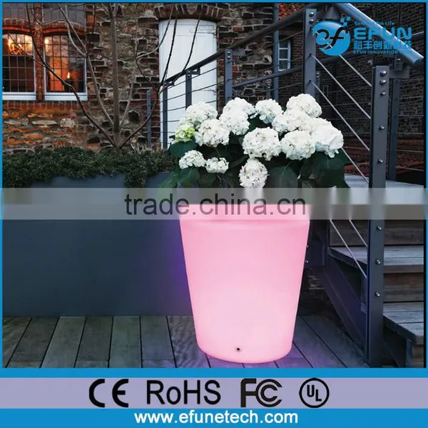 Battery Rechargeable Decorative Rgb Colorful Led Light up Plant Pots Wholesale photo-4