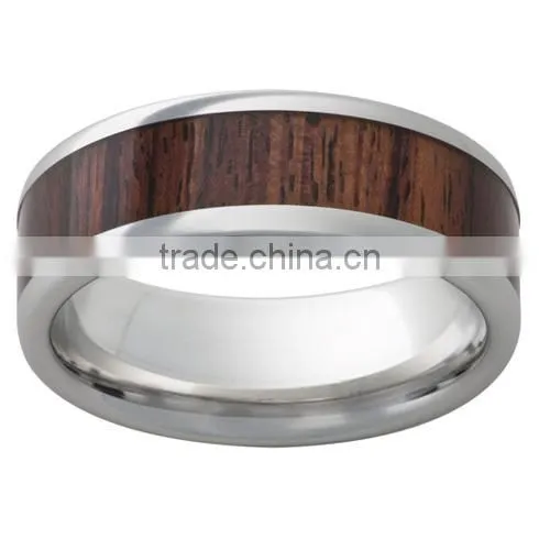 High Quality Fashion Wood Inlay Ring