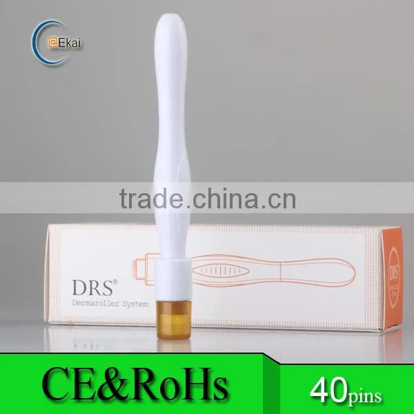 CE Approval Stretch Mark Removal 40 Needles Titanium Derma Stamp Micro Needle Therapy Beauty Derma Roller Derma Stamp photo-3