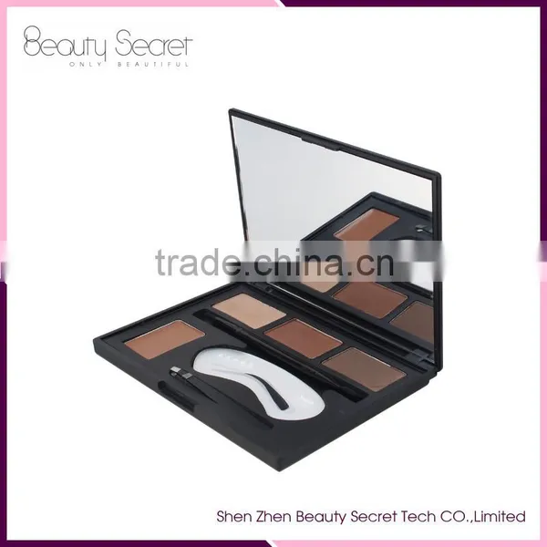 4 Color Eye Brow Makeup Eyebrow Powder Palette With Eyebrow Brush photo-4