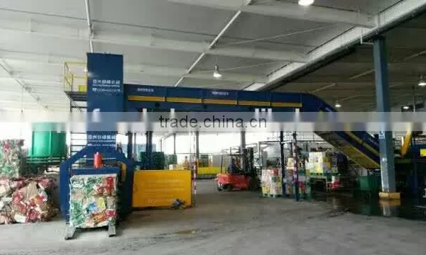 Automatic Hydraulic ,waste Paper Cardboard Press Baler With Conveyor photo-2