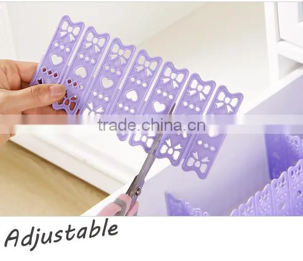 DIY Assemble Free Combination Plastic Drawer Clapboard photo-5