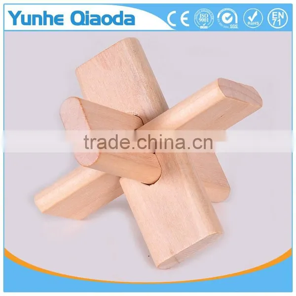 Wholesale Kids Wooden IQ Intelligent Puzzle Handheld Brain Game photo-2