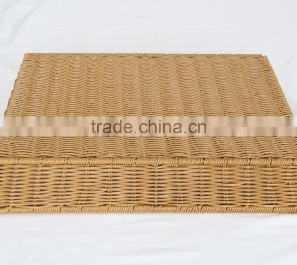 Plastic Rectangle Woven Bread Basket photo-2