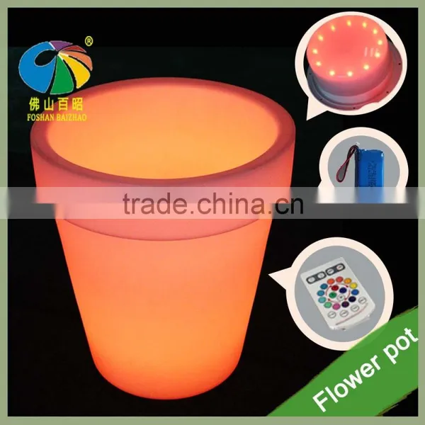Big Tall Solar Light Garden Planters Flower Pot Plant Pots Home Finishes Interior Decor Gardening Decor photo-2