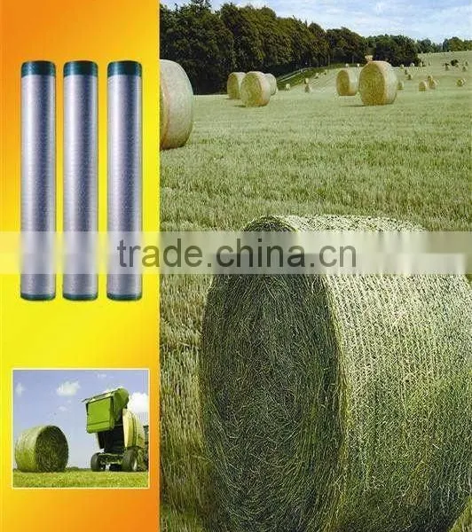 dark green baler wrapping net , hay bale net
