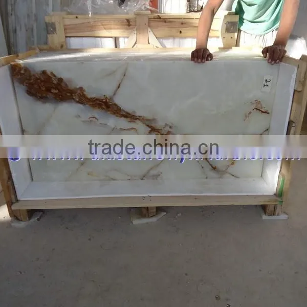 Commercial Countertop High Quality WHITE ONYX TABLE TOPS COLLECTION photo-5