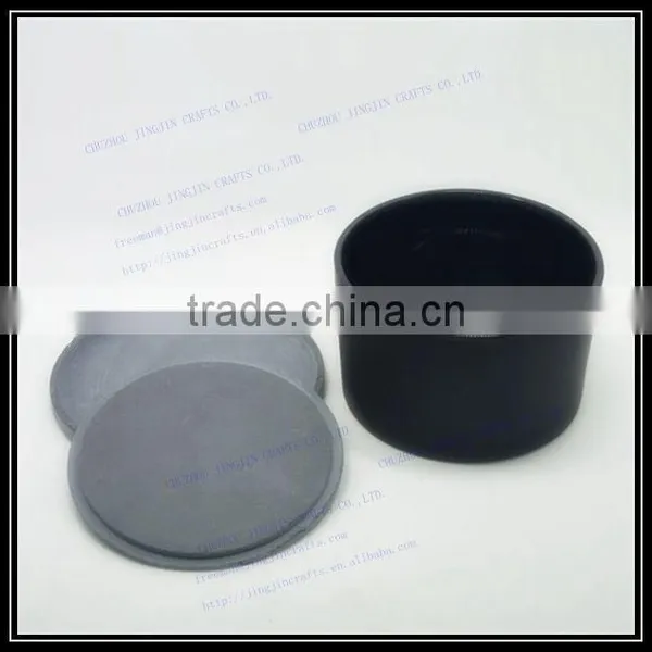 600ml Cylinder Glass Candle Cup With Slate Stone Lid photo-6