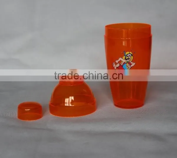 Sedex Audited Factory 200ml/ 350ml/400ml/550ml/700mlPlastic Cocktail Shaker photo-3