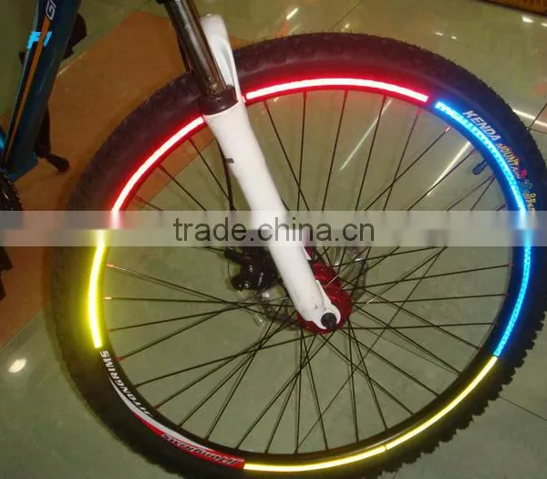 Bike Fluorescent Sticker Bicycle Reflective Stickers Cycling Wheel Rim Reflective Strap Sticker On The Bike Decal Accessories photo-2
