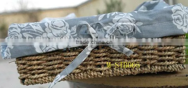 Decorative Hand Weave Straw Basket photo-5