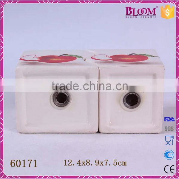 Personalized Ceramic Rectangle Salt and Pepper Shaker photo-5