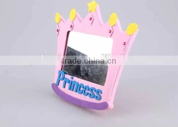 Cartoon Human Shaped EVA Mirror Creative Design Flower/crown Shaped Mirror photo-3