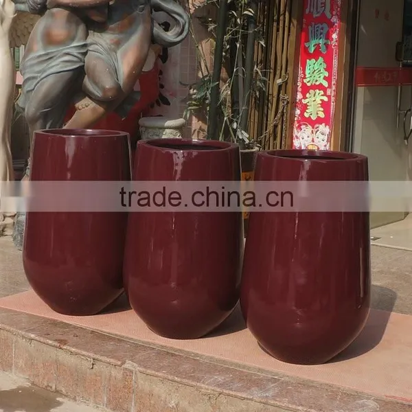 Modern Fiberglass Round Strong Pot photo-4