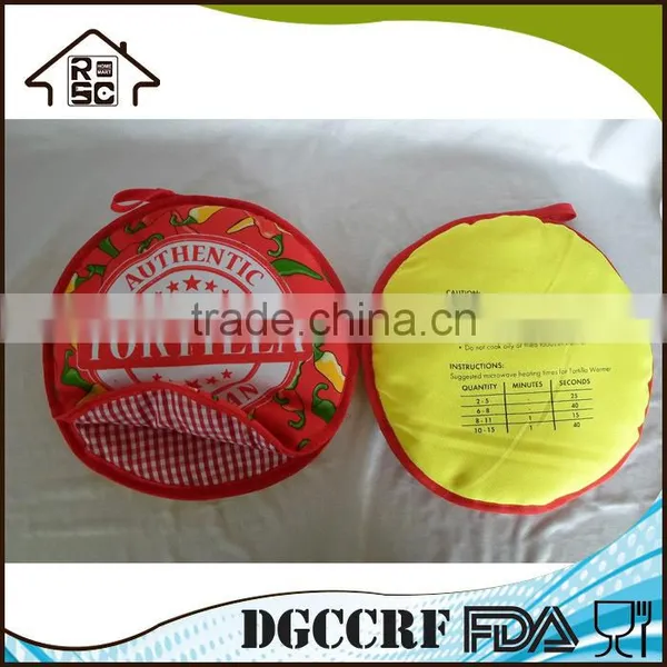 100% Cotton Tortilla Warmer,Microwave Tortilla Warmer,Customized Printing Tortilla Warmer photo-5
