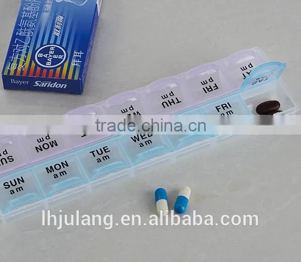 Hot Sell Plastic 14 Compartment Pill Box / Plastic 14 Compartment Pill Box photo-3