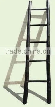 Bathroom Bamboo Ladder Tower Rack photo-2