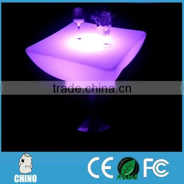 Illuminated Nightclub Round Coffee Table Led Furniture Sets photo-3